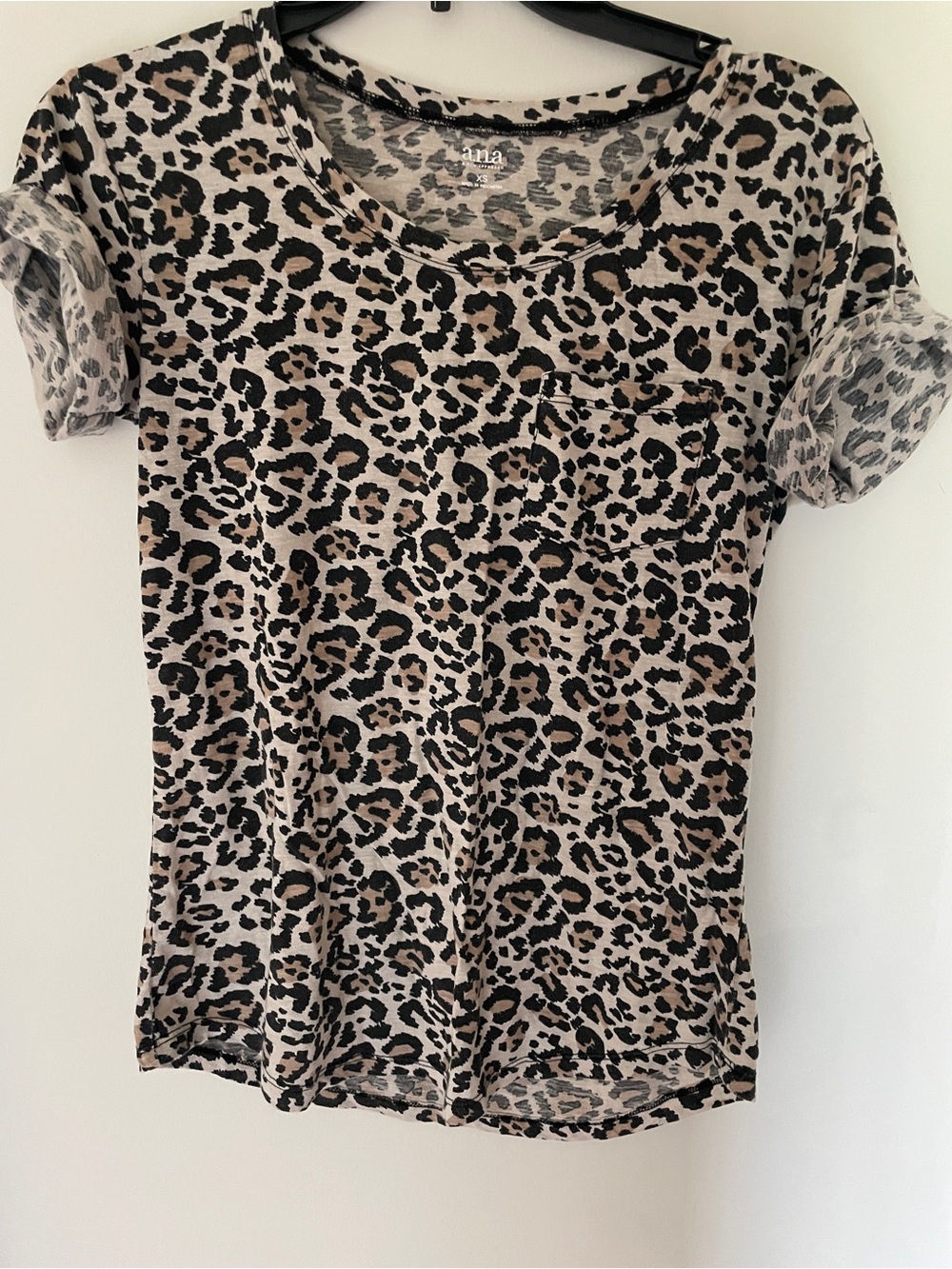 ANA Leopard Print Short Sleeve Tee